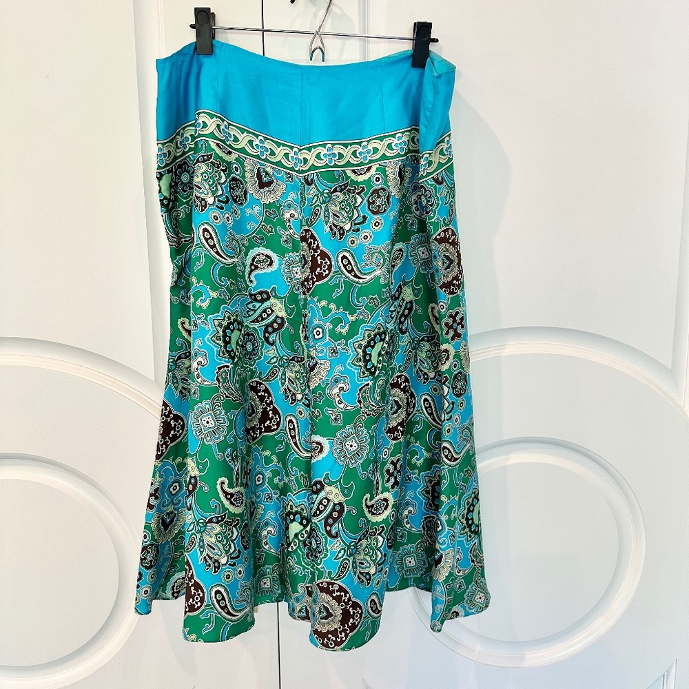 Banana Republic silk scarf Y2K skirt size L/XL